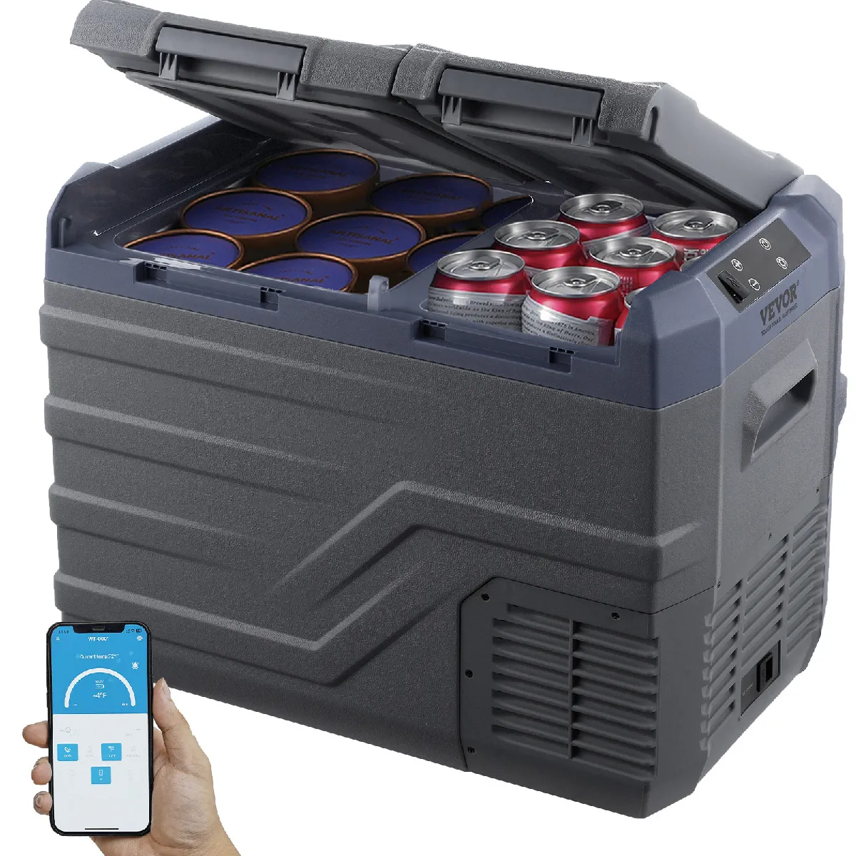 Réfrigérateur Portable à Compression 32 L Double Zone-VEVOR-pour Camion Bateau Maison Camping Extérieur