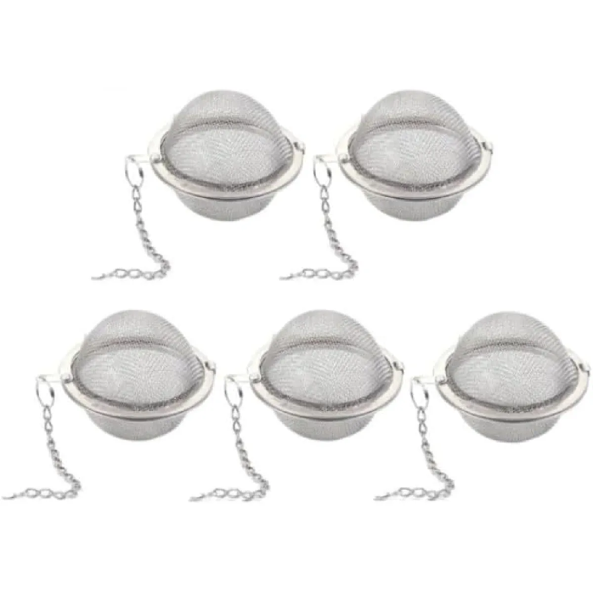 Vendos85 Lot De 5 Boules À Thé En Acier Inoxydable 304