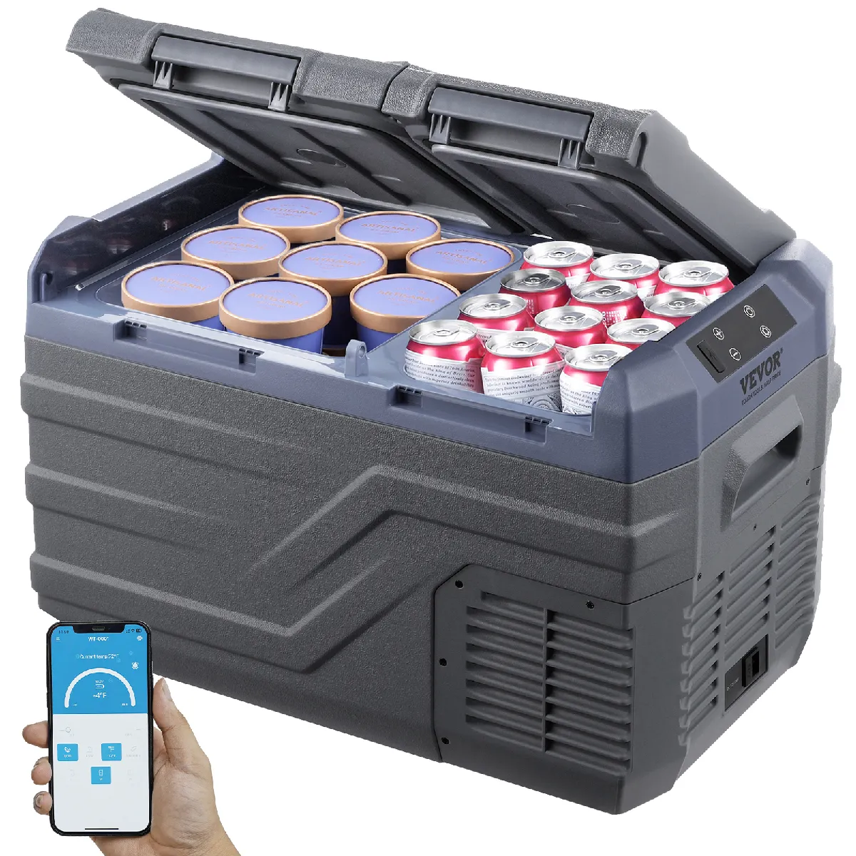 Vevor Réfrigérateur Portable Pour Voiture Glacière À Double Zone -20? À 20? Réglable 25L - Image 3