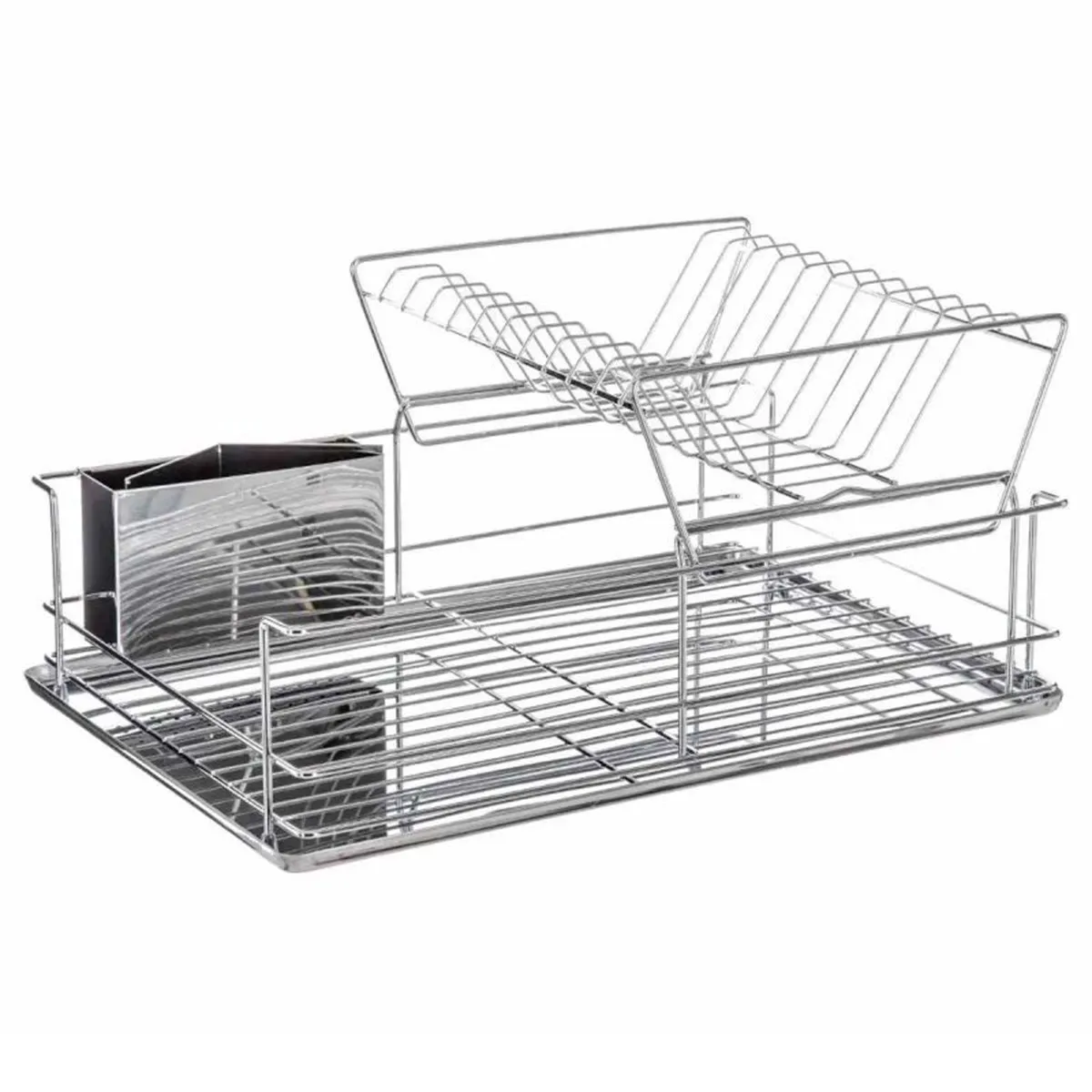 Five Simply Smart Argent Égouttoir 2 Niveaux Inox 47Cm