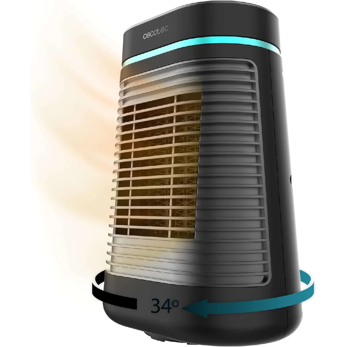 Cecotec Noir Chauffage Céramique Tour 1500 W Écran Led