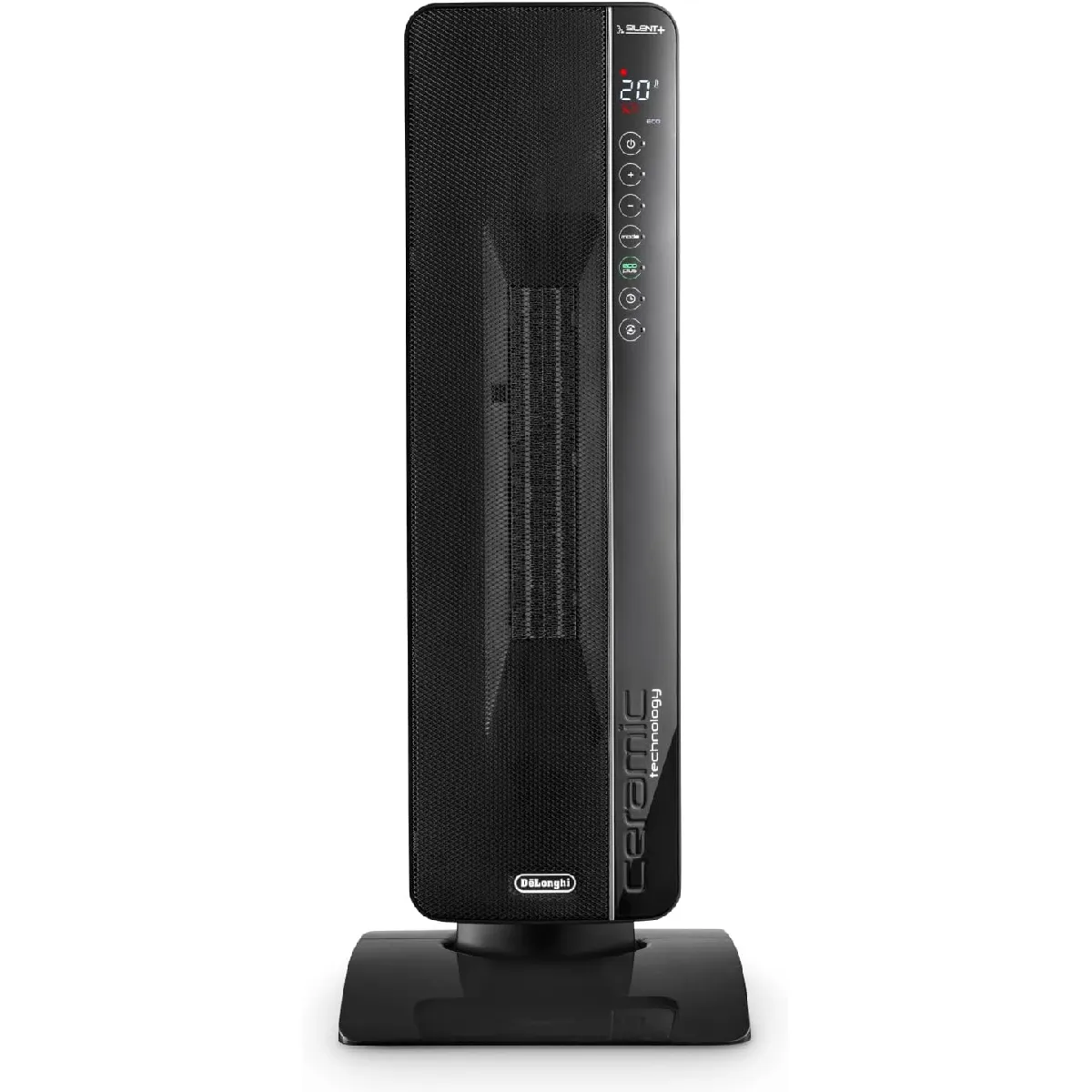 Radiateur céramique tour 2400?W avec minuterie 24?h Neuf