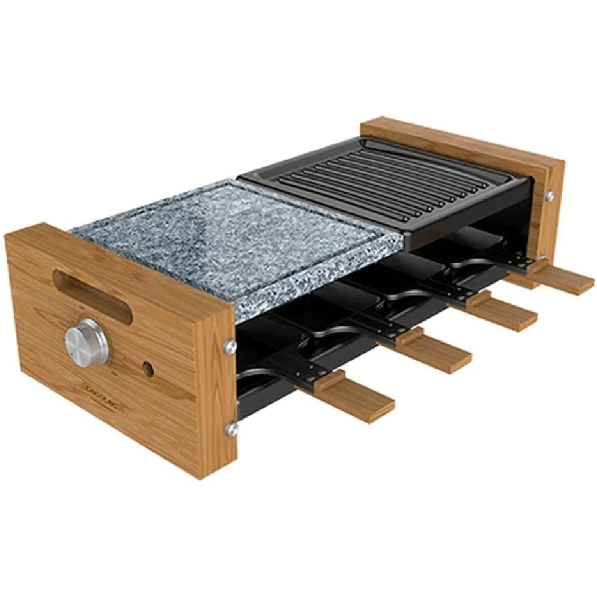 Raclette 1200?W 8 poêles mix grill antiadhésive Neuf - vue 2