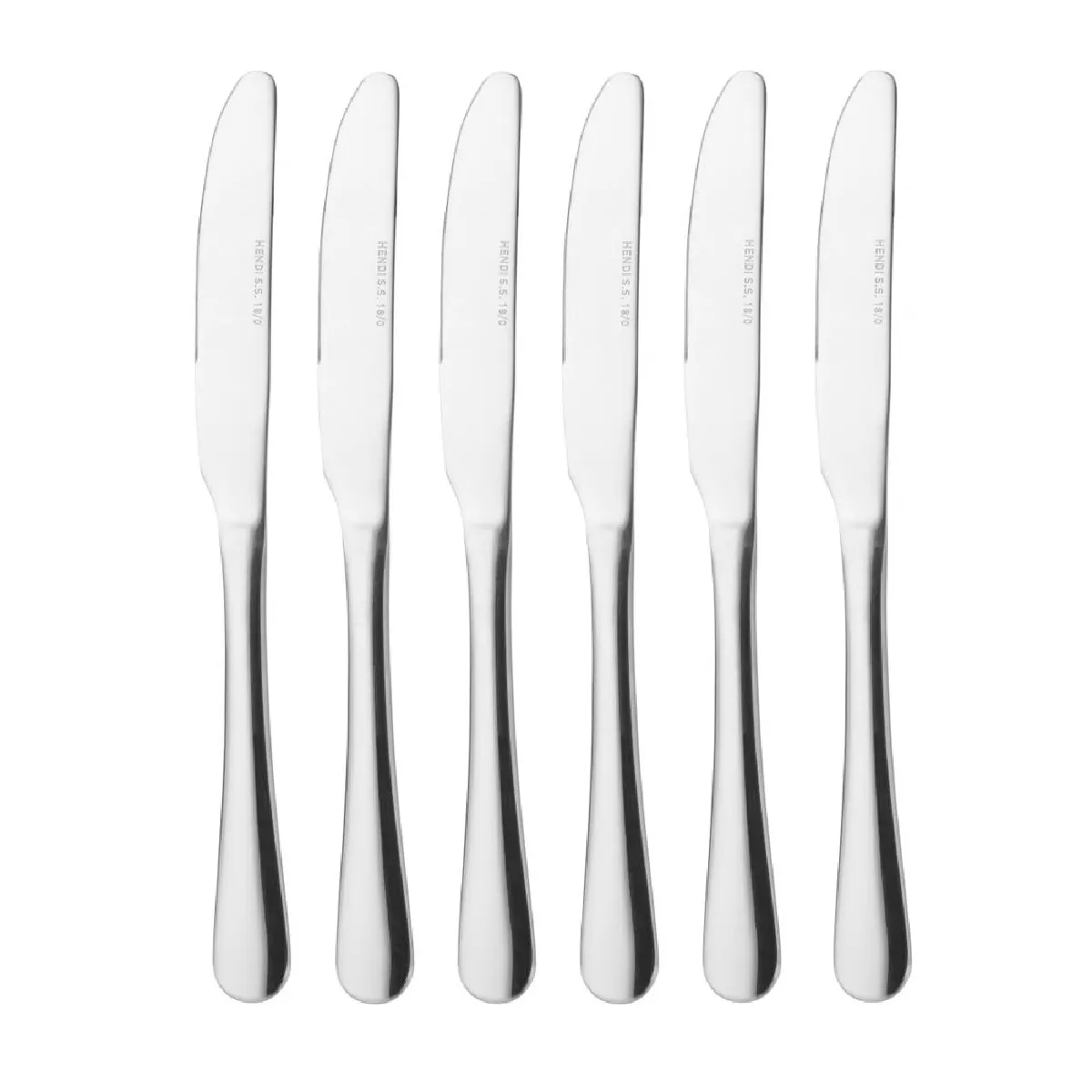 Couteau de table - 6 pièces Profi Line (L)225 mm - Hendi