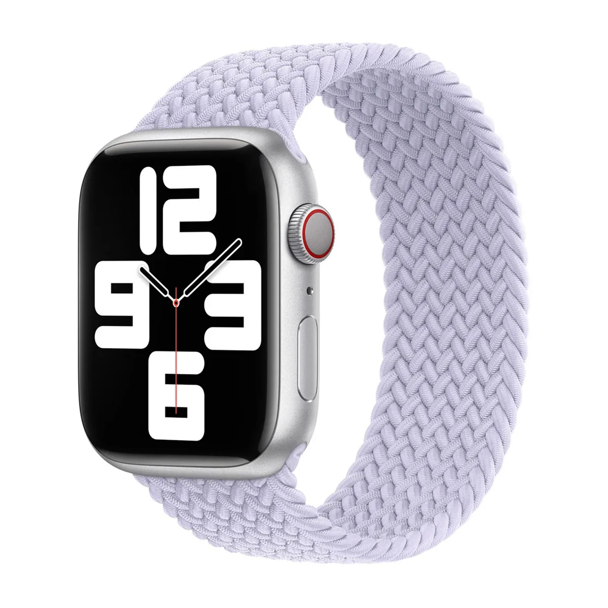 Bracelet Solo tressé pour Apple Watch   44/45/46/49 mm - Taille 12 - Purple Fog