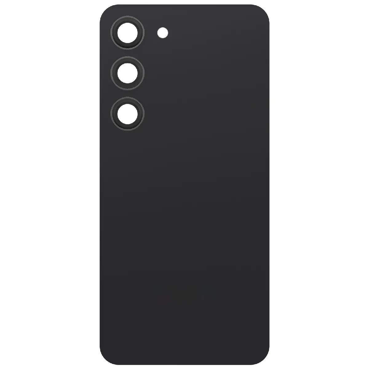 Avizar Noir Clappio Cache Batterie De Remplacement Pour Galaxy S23 Avec Adhésif Intégré