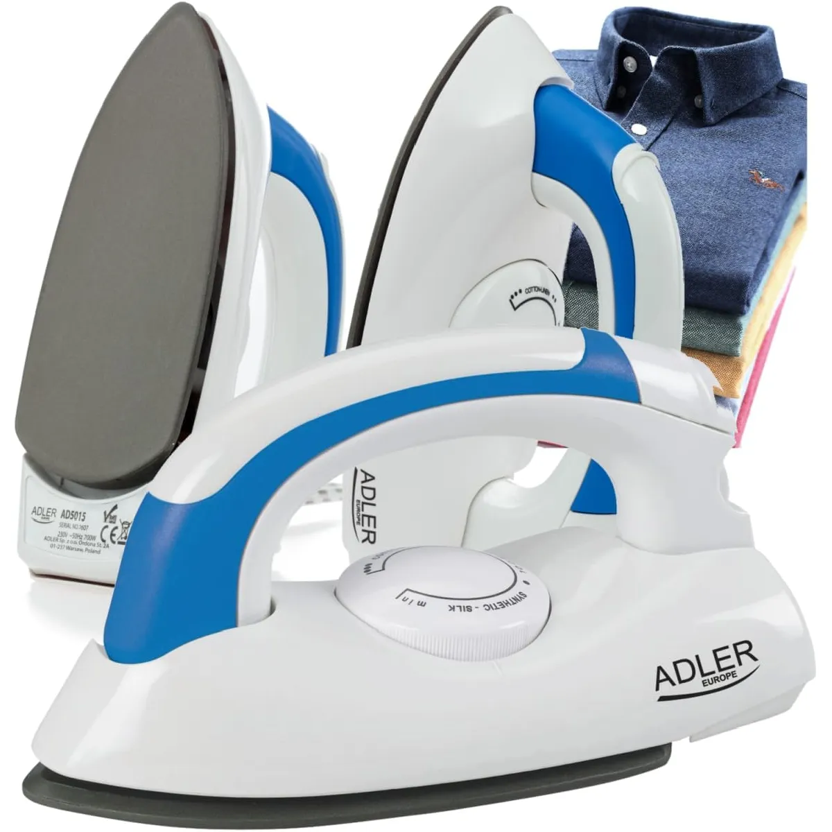 ADLER Fer &agrave; Repasser de Voyage Compact 800 W