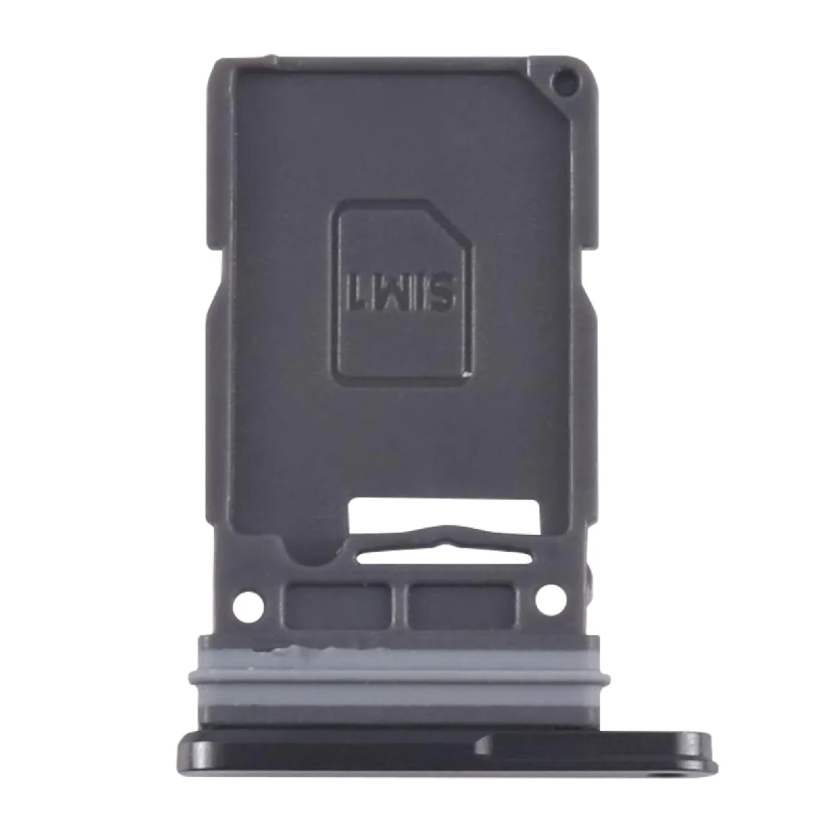 Tiroir Carte SIM Compatible pour Galaxy S25 Ultra Dual Nano Noir