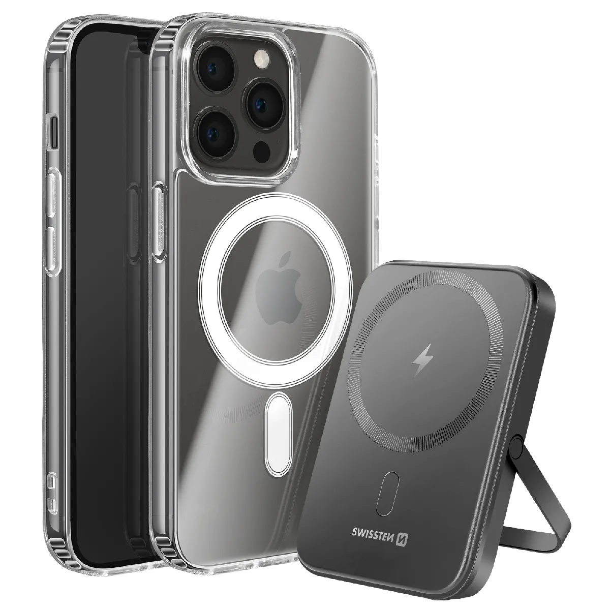 SWISSTEN  Pack Accessoires iPhone 13 Pro Transparent