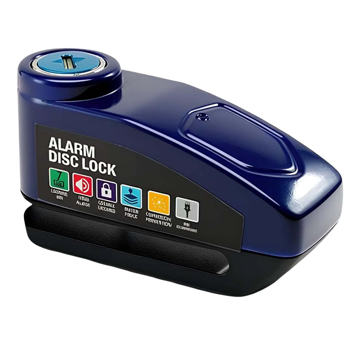 Avizar - Antivol Bloque Disque avec Alarme 110 dB - Bleu - Image 2