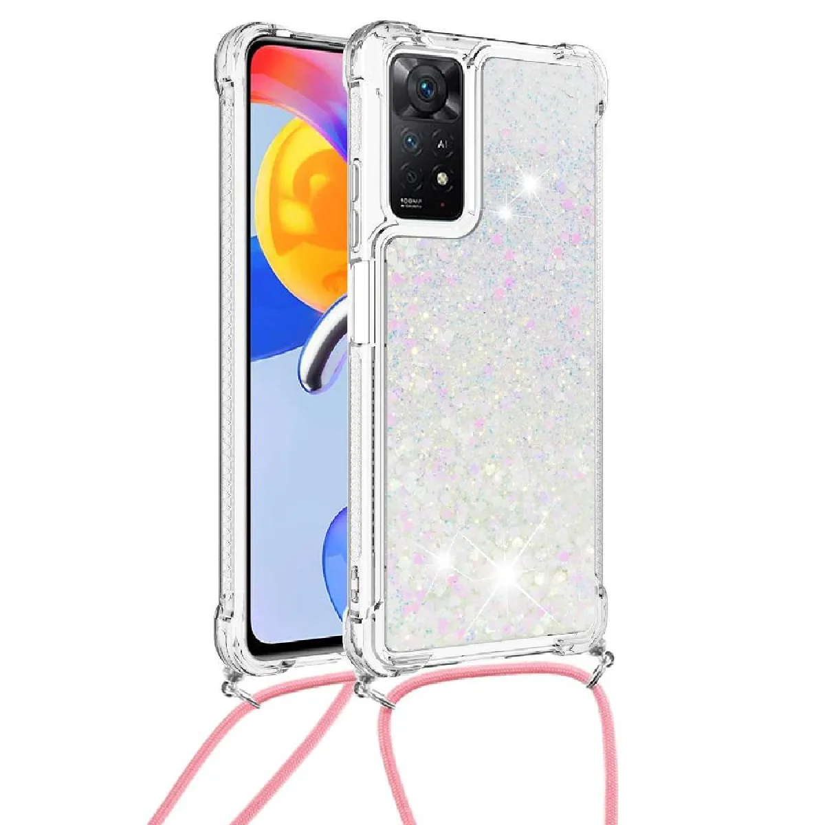 Beajew Cover per Xiaomi Mi 11 Lite,Flip Custodia Pelle PU con[Slot per Schede][Supporto Stand],Cover a Libro Portafoglio,Custodia Sottile in Pelle per Telefono,Chiusura Magnetica-Rosso