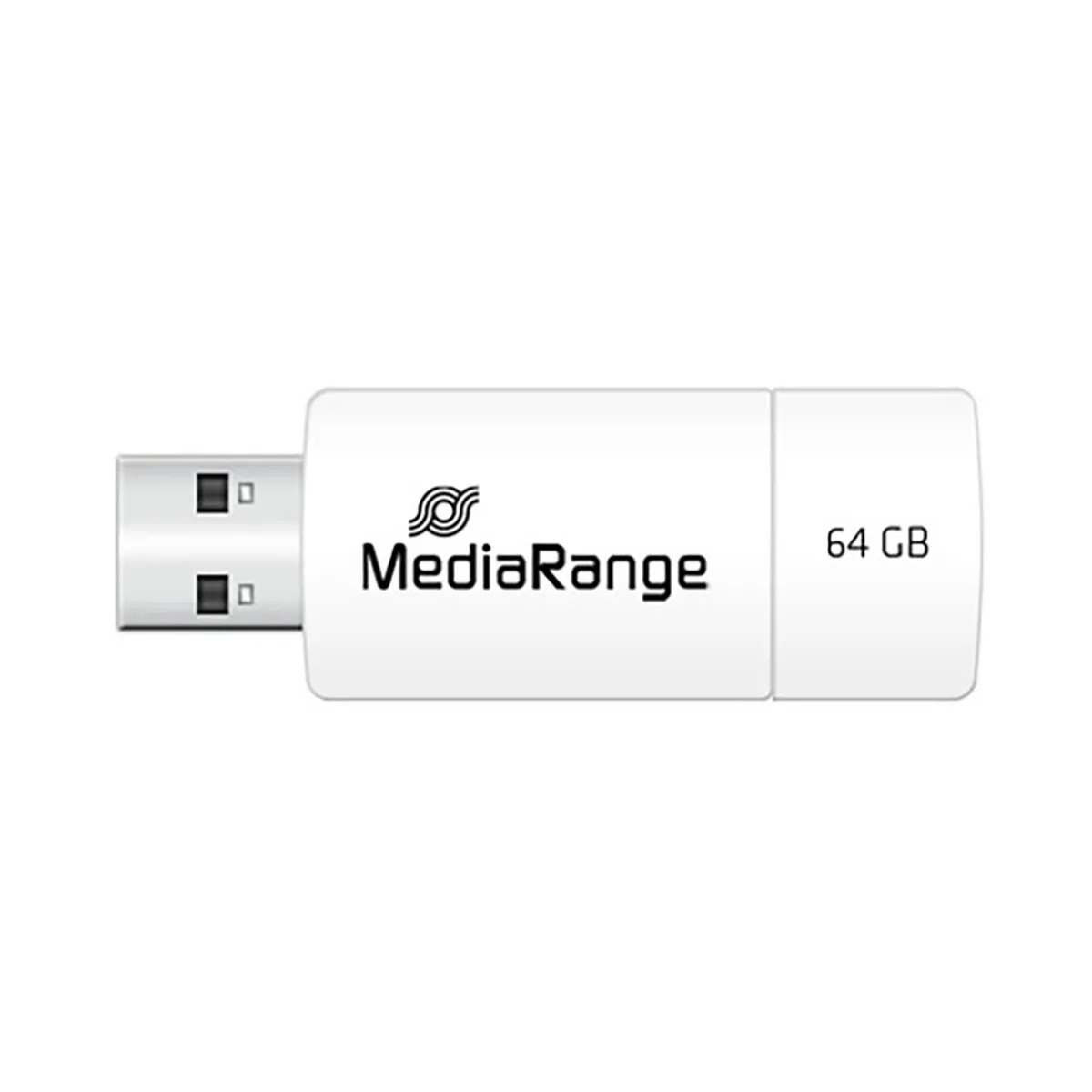 Mediarange Blanc Clé Usb 2.0 64Go Pour Stockage Facile Et Transport Mobile