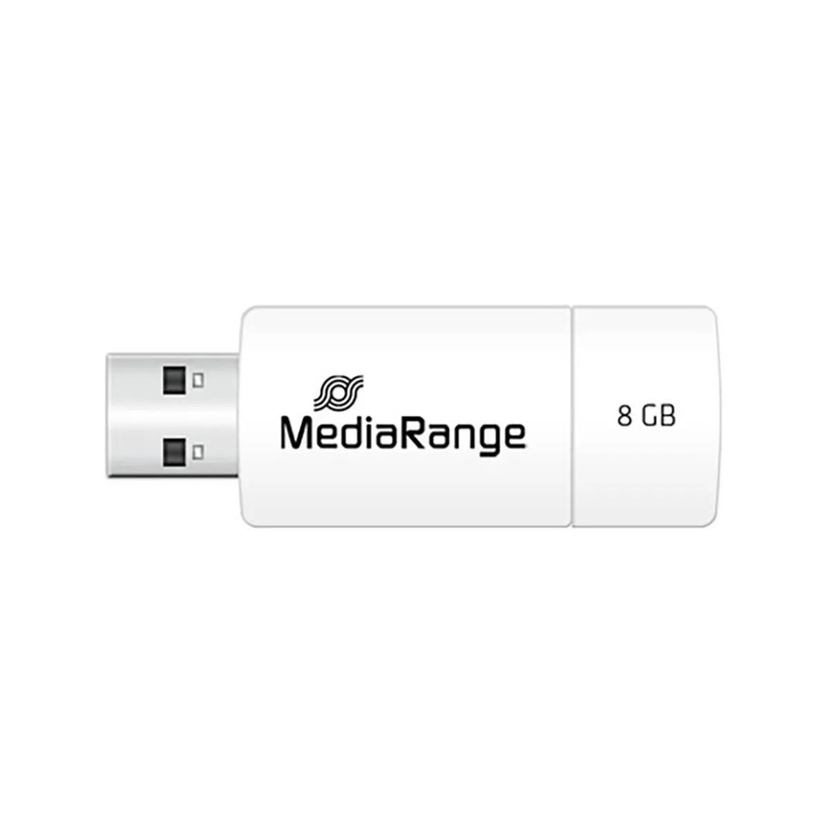 MEDIARANGE  Cl&eacute; USB 8Go pour Sauvegarde et Transfert de Fichiers Blanc