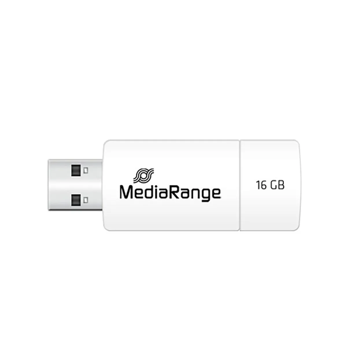 MEDIARANGE  Cl&eacute; USB 2.0 16Go pour Transfert et Sauvegarde de Fichiers Blanc
