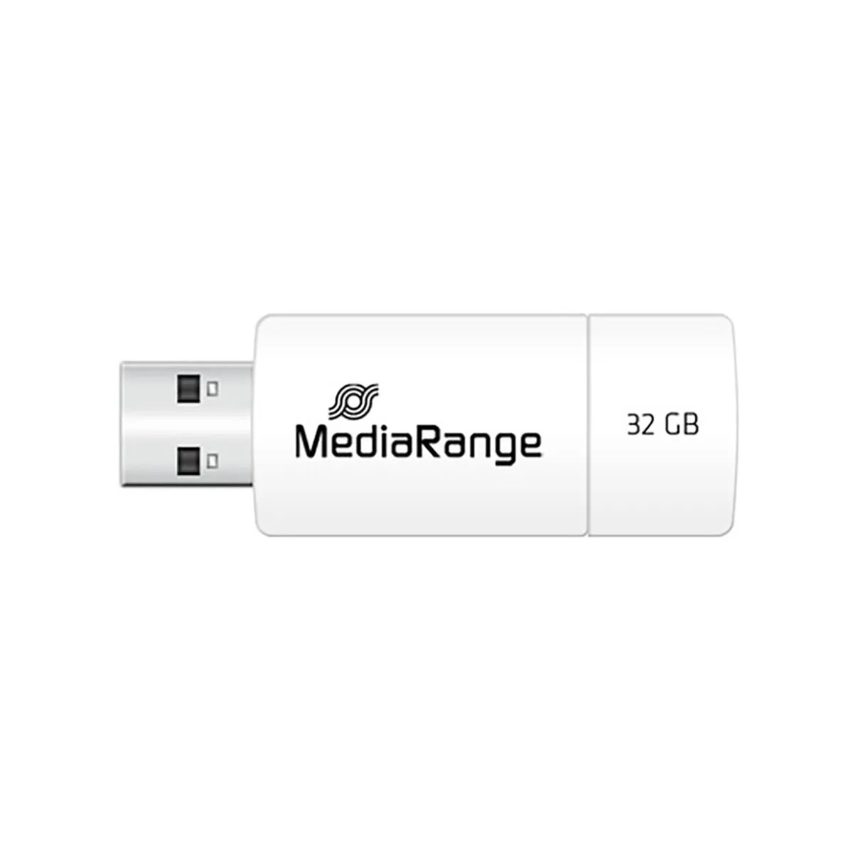 MEDIARANGE  Cl&eacute; USB 2.0 32Go pour Transfert et Sauvegarde de Fichiers Blanc