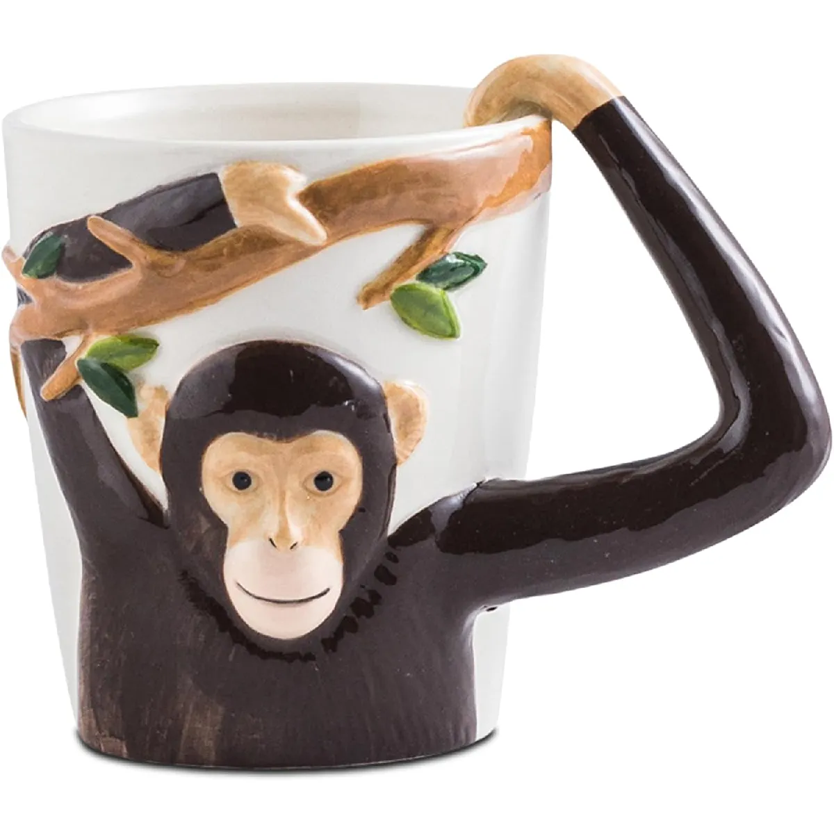 Vendos85 Tasse Singe 3D Relief 410 Ml – Céramique Créative