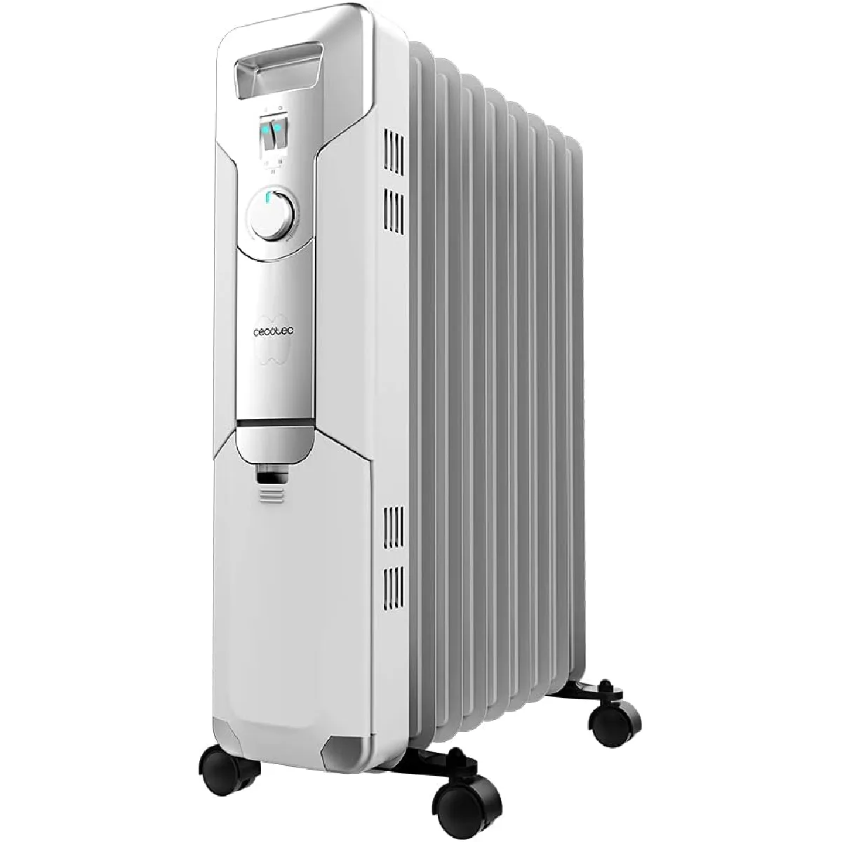 Cecotec Blanc Radiateur À Huile 9 Modules 2000 W