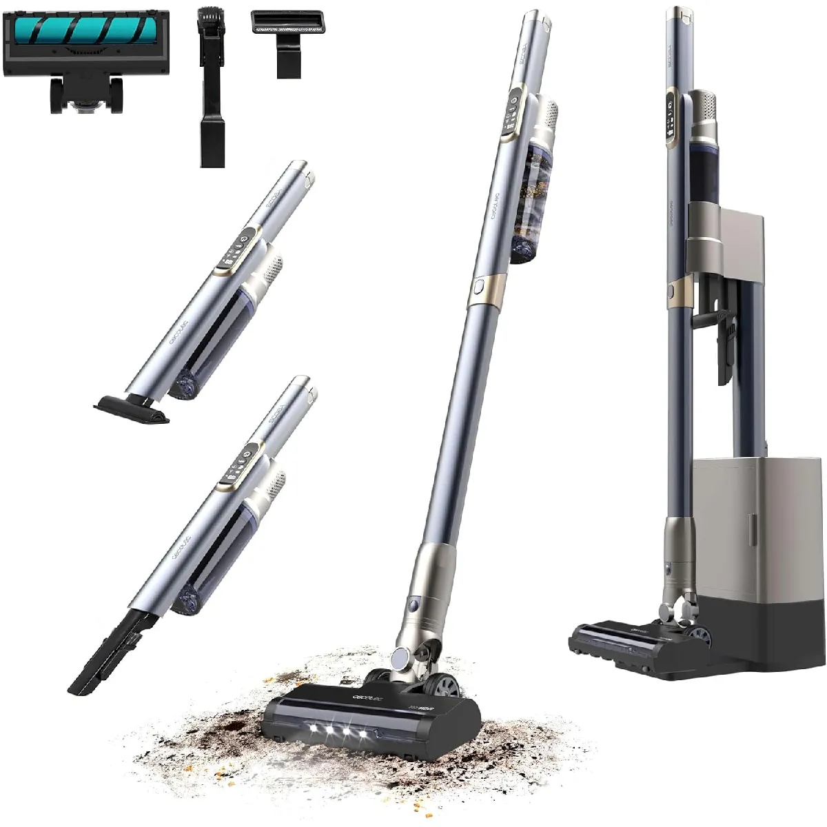 CECOTEC Aspirateur-balai l&eacute;ger sans fil 2-en-1