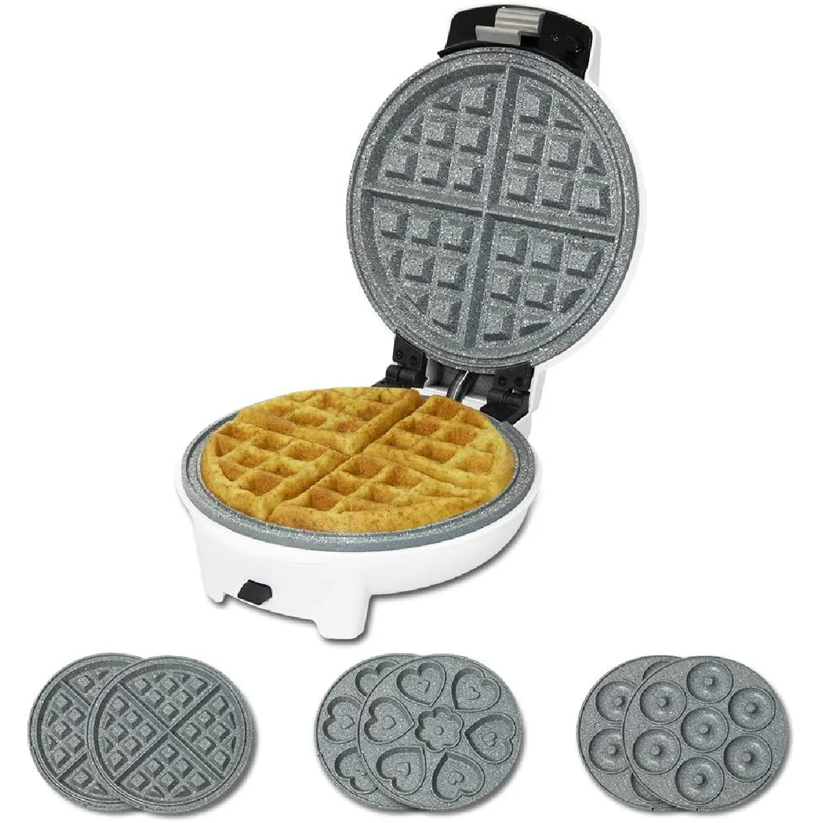 Cecotec - Gaufrier 3 en 1 - Appareil à Donuts, Muffins et Gaufres - Image 2