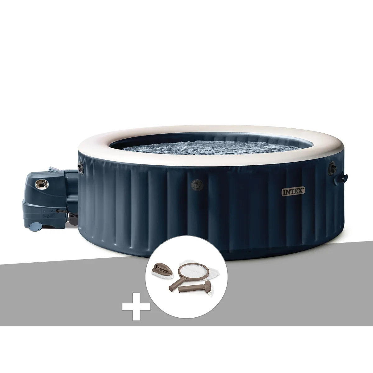 Kit spa gonflable Intex PureSpa rond Bulles 6 places + Kit d'entretien - vue 4