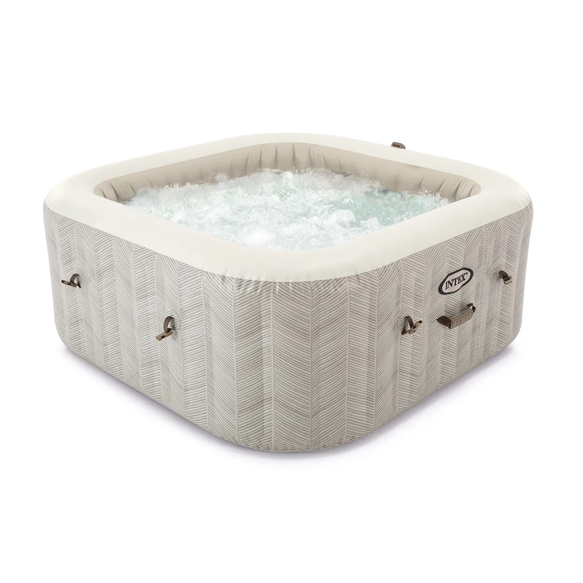 Spa gonflable PureSpa Chevron carré Bulles 4 places / Intex