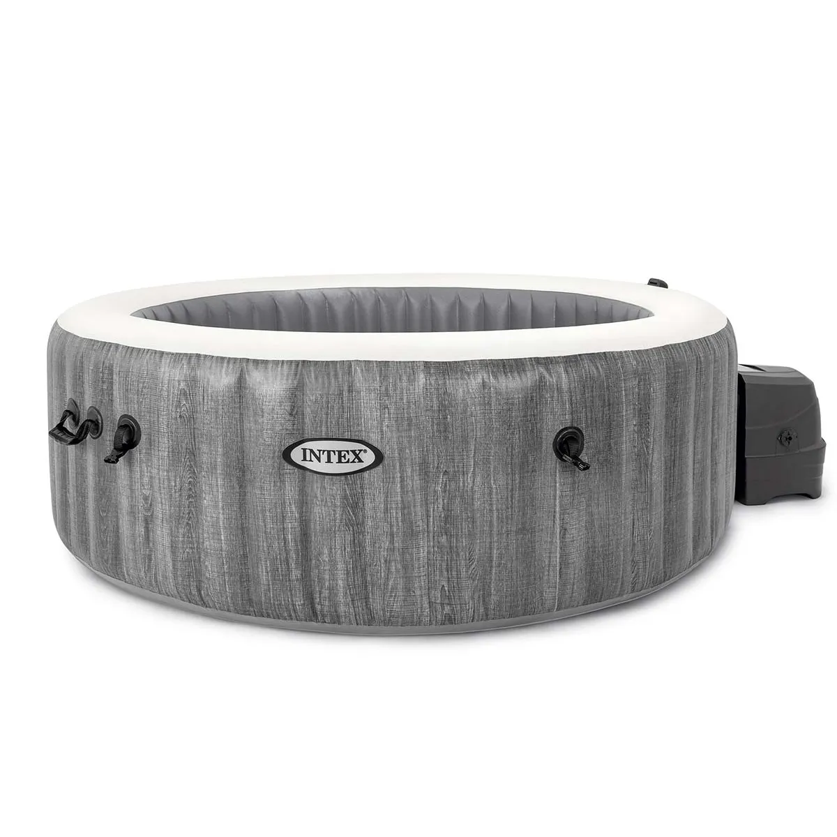 Intex Spa gonflable - Baltik - 196 x 196 x 71 cm - 4 places - Carré - 28440NP + Nettoyeur piscine/spa ZR100 - Autonomie 50 mn