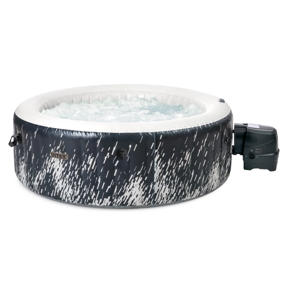 Spa gonflable PureSpa Galaxie rond Bulles avec LED 4 places / Intex