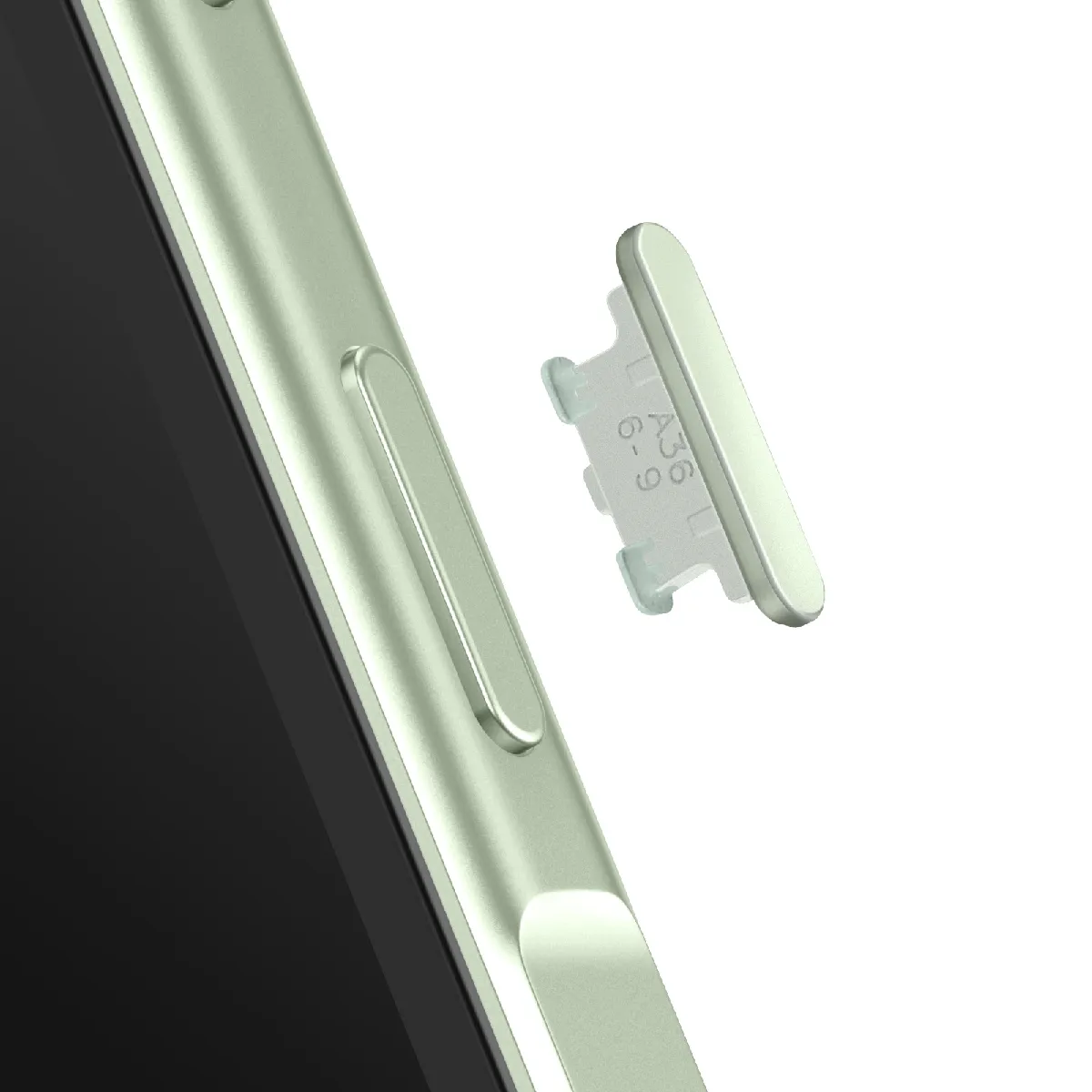 Samsung Bouton Power Original pour Galaxy A36 Marche et Arrêt pâle