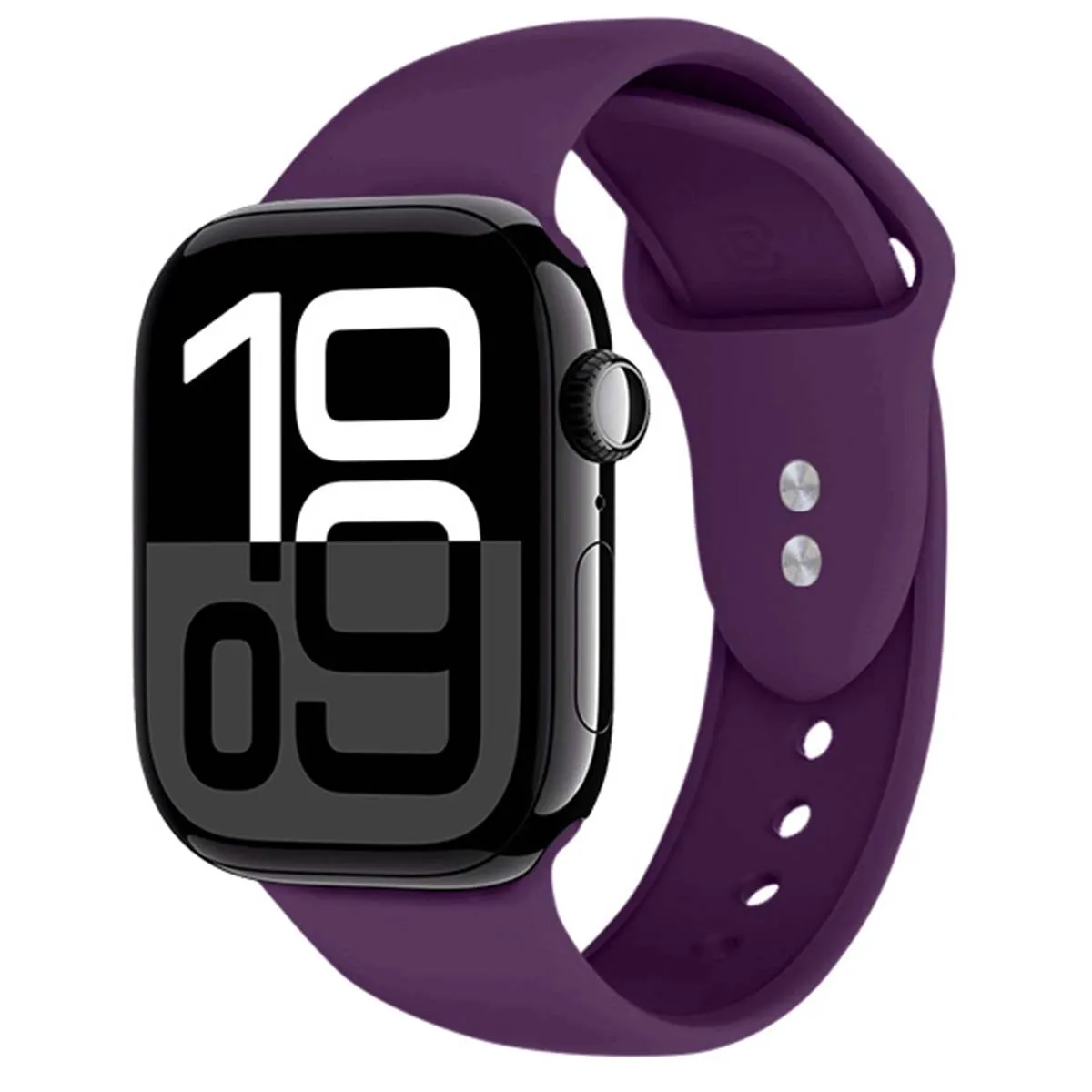 Crong Violet Bracelet Pour Apple Watch 44 / 45 / 46 / 49Mm En Silicone Liquide