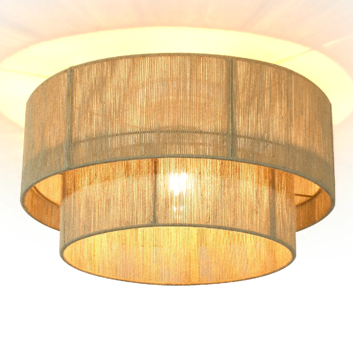 Zmh lustre en corde de jute - Marron