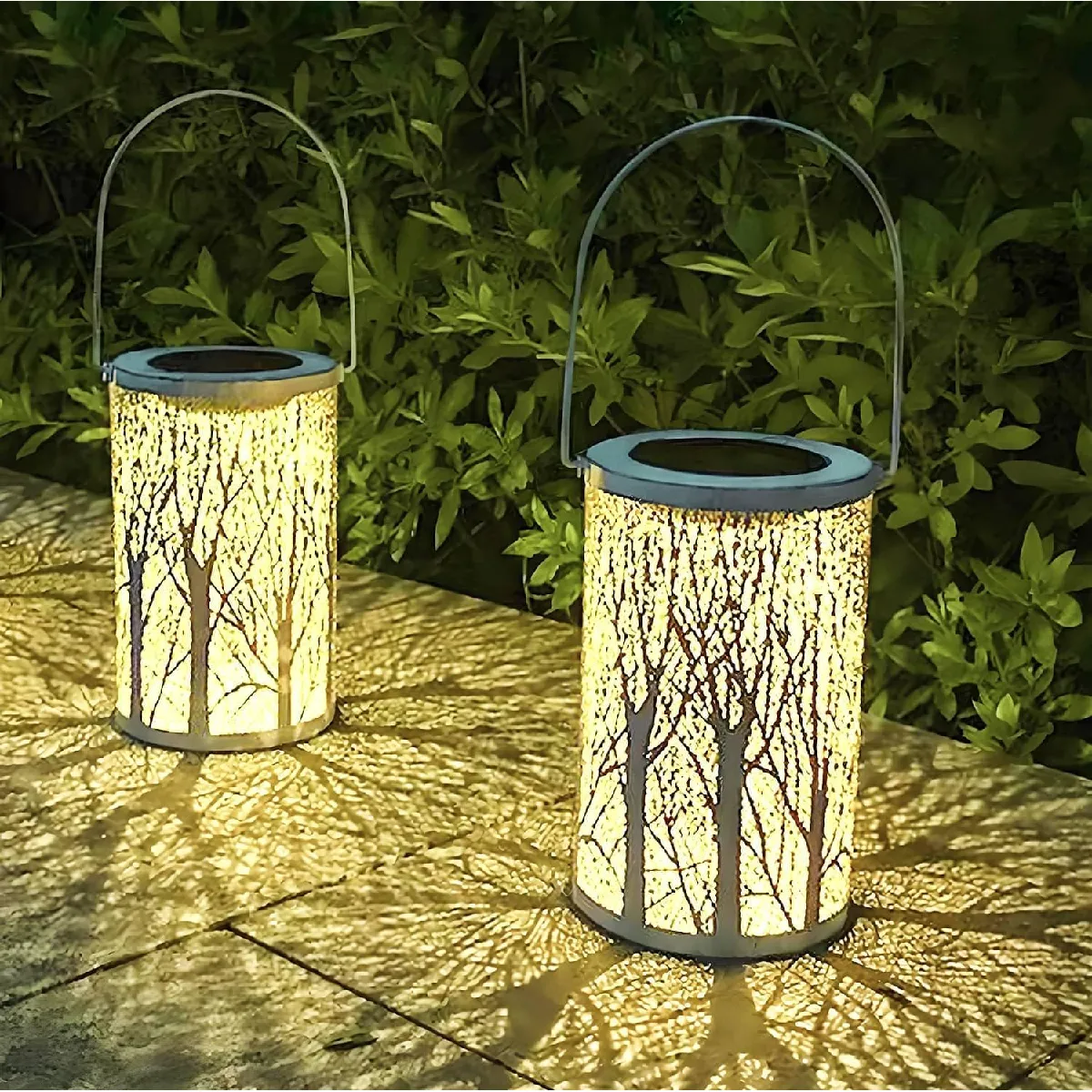 Vendos85 Lanterne Solaire Extérieure Led Motif Arbre