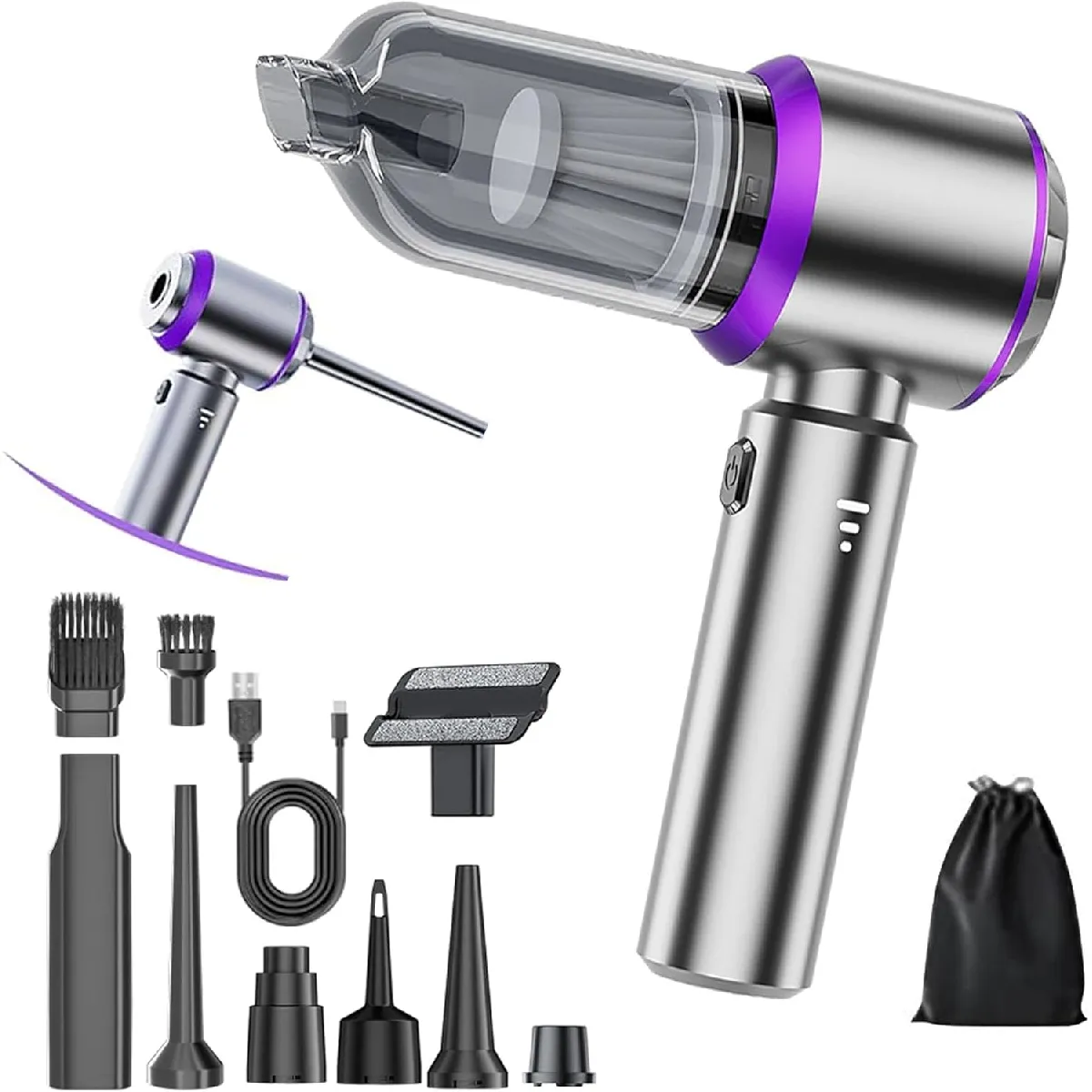 VENDOS85 Aspirateur Main Sans Fil 4-en-1 15?000?PA HEPA