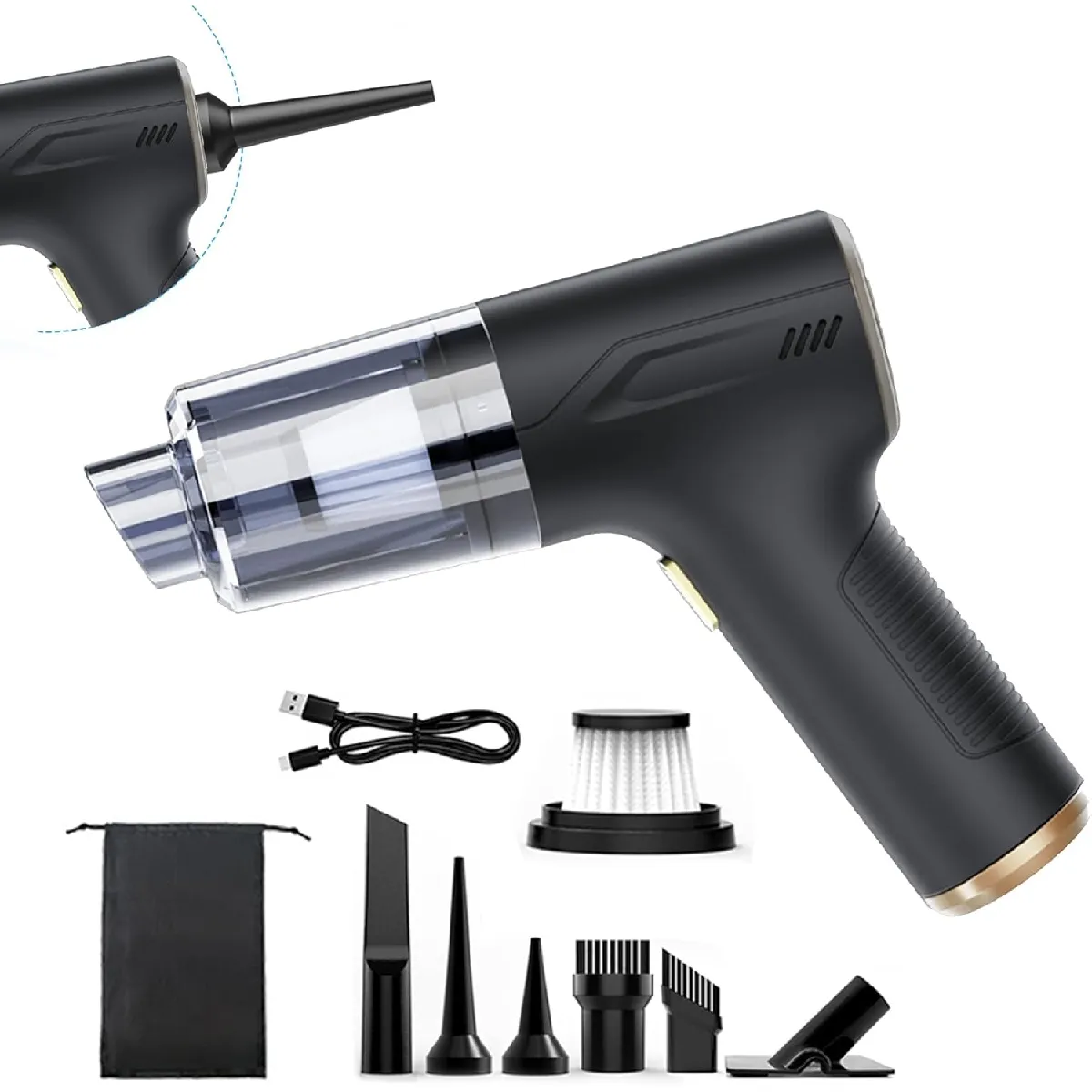 VENDOS85 Aspirateur Main Sans Fil 4-en-1 15?000?PA HEPA