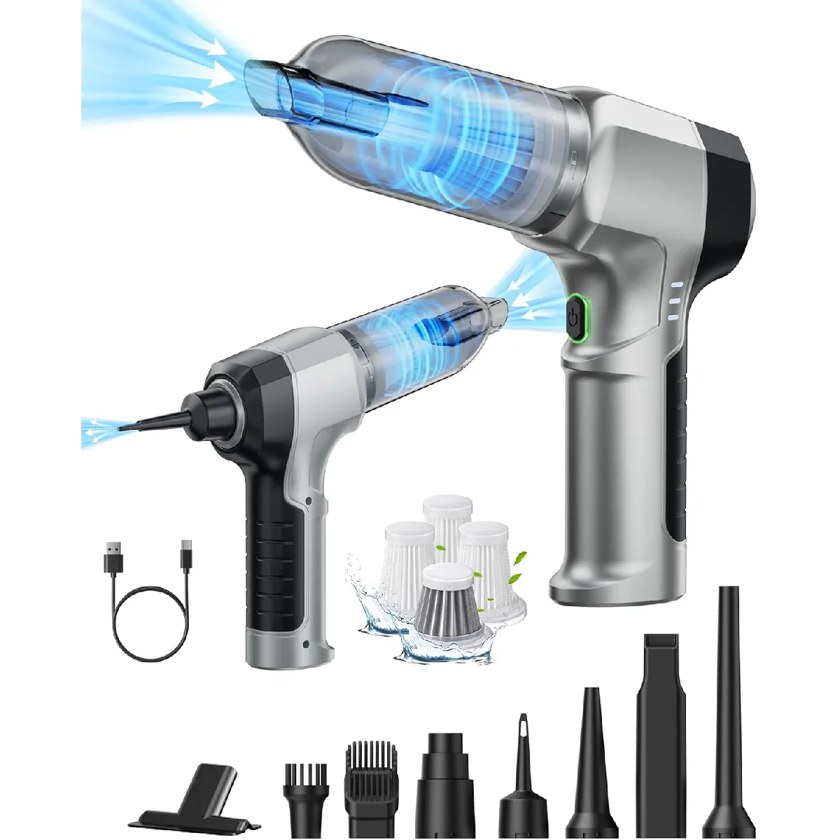 VENDOS85 Aspirateur Portable Sans Fil 33000PA USB-C 850g