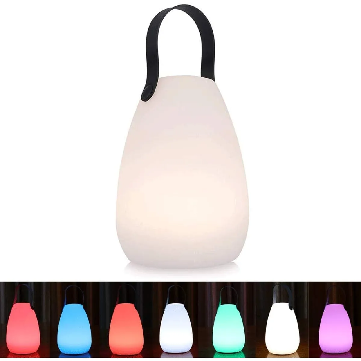 Lampe LED portable 7 couleurs rechargeable
