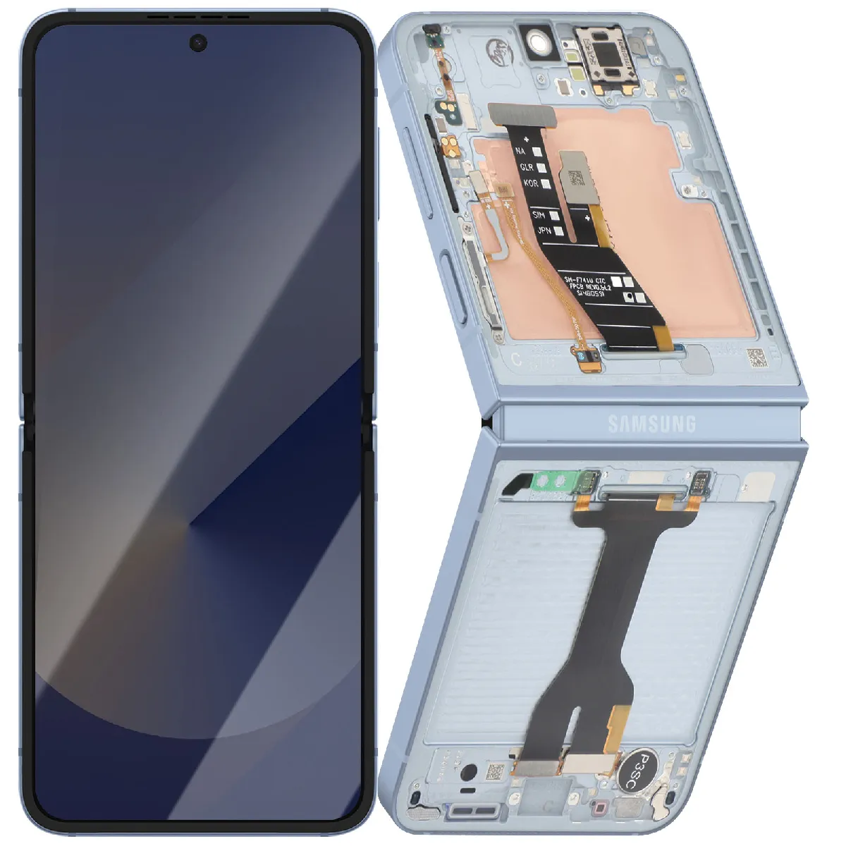 Samsung Écran Intérieur AMOLED Complet pour Galaxy Z Flip 6 Service Pack
