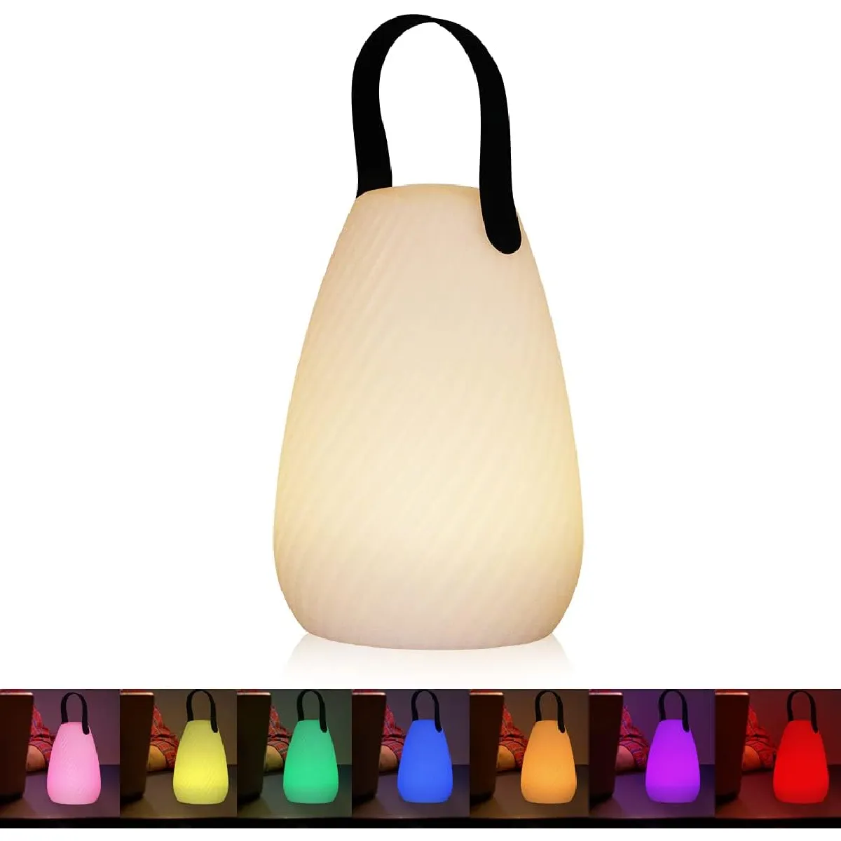 Lampe LED portable 7 couleurs rechargeable - vue 2