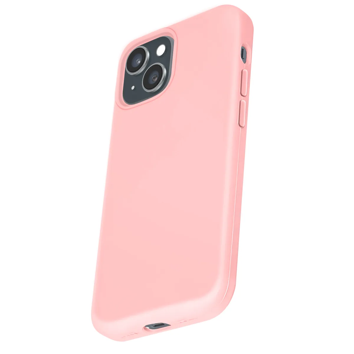 MOXIE Coque pour iPhone 15 Plus Premium Collection Color Skin en TPU Antichoc Rose clair