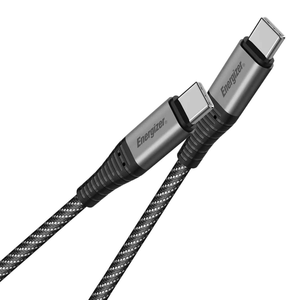 ENERGIZER Câble de Charge et de Données USB C vers USB C 480Mbps 2m Tressé Anti nœud - vue 2