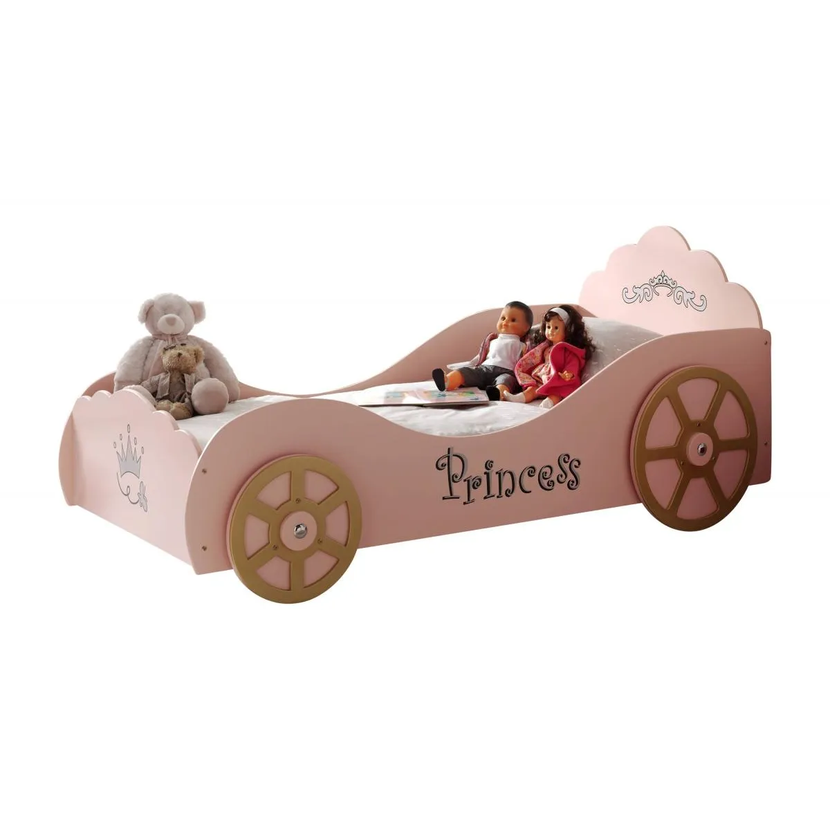 Vipack Funbeds Lit voiture Princess Pinky + Matelas Vipack Funbeds Lit voiture Princess Pinky + Matelas
