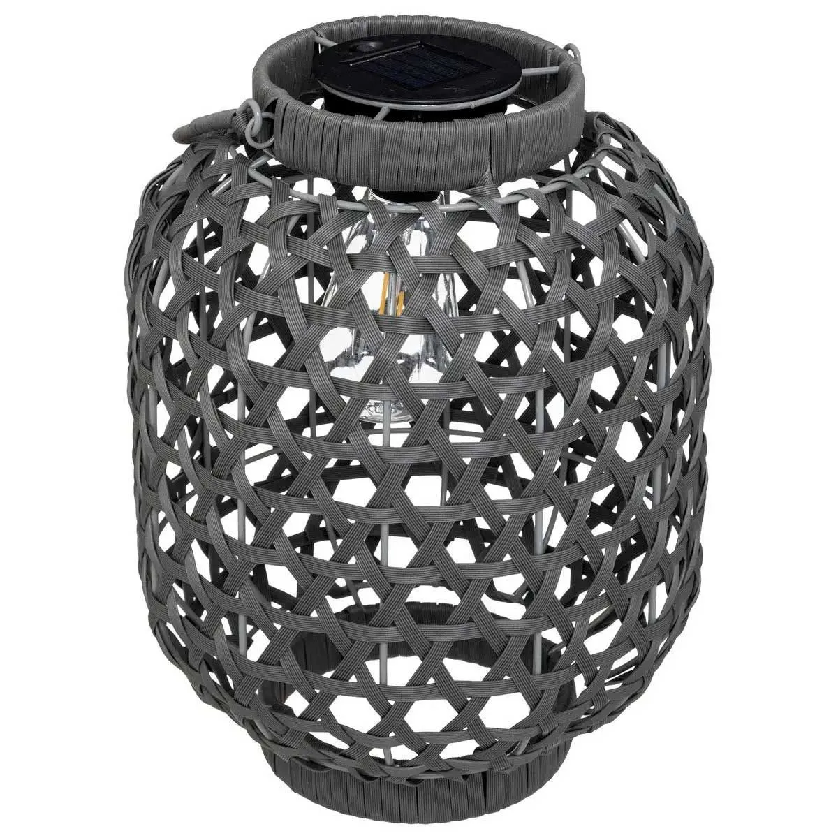 Lampe à Poser Solaire Tola 32cm Gris Galet