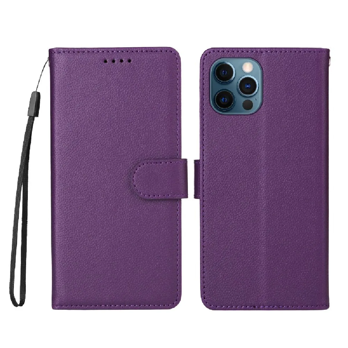 Compatible avec iPhone 13 Pro cas Portefeuille Chargement sans fil ...