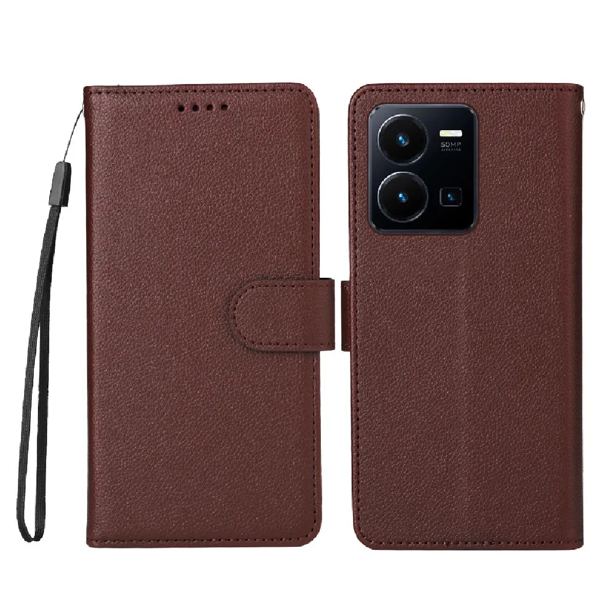 Flip Étui Pour VIVO Y22/Y22S Fente pour crad Support de voiture ...