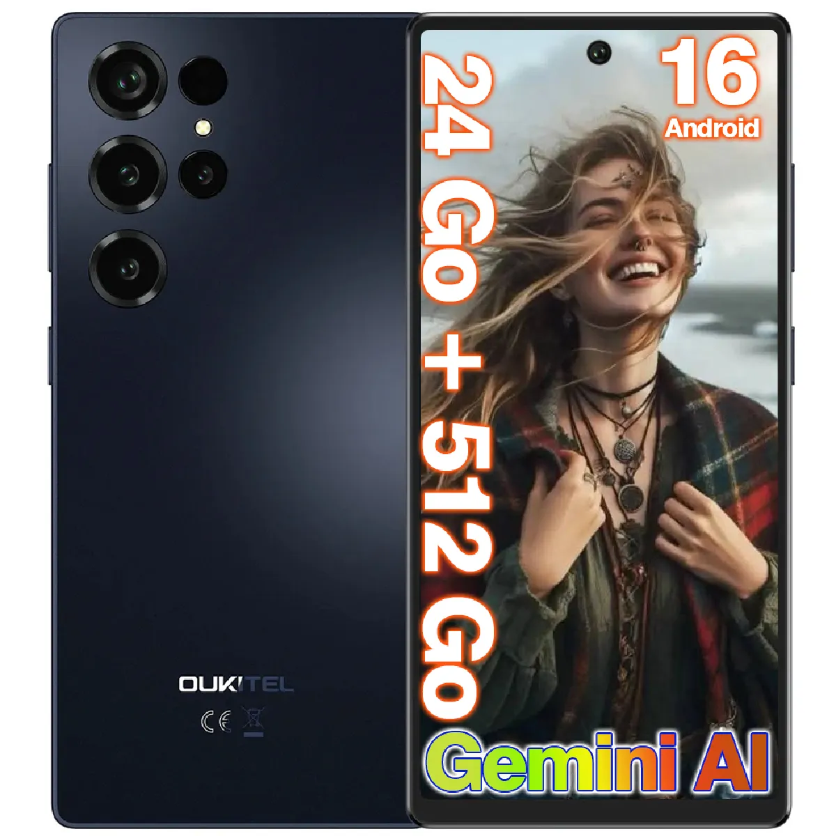 Oukitel C66 8Go/512Go - Noir