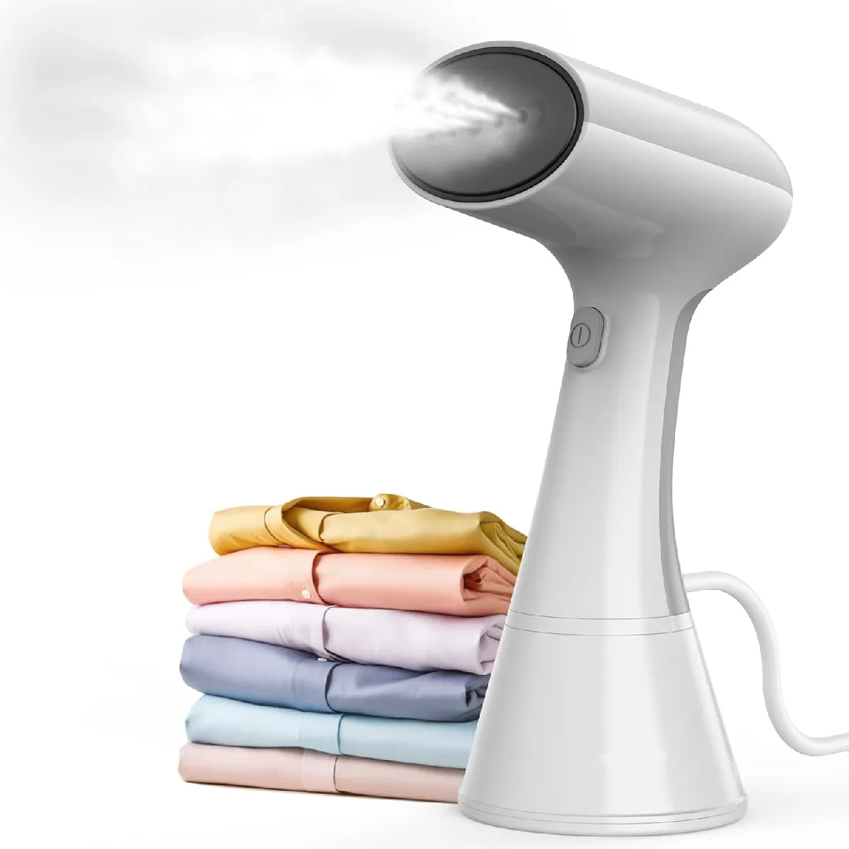 VENDOS85 D&eacute;froisseur vapeur vertical portable blanc 1800W