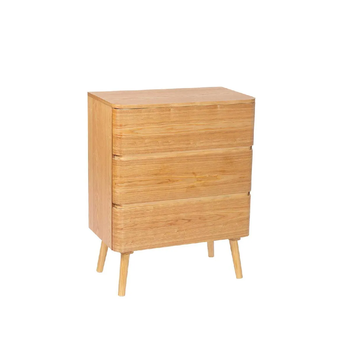 Commode en bois de frêne 65 x 35 x 82 cm
