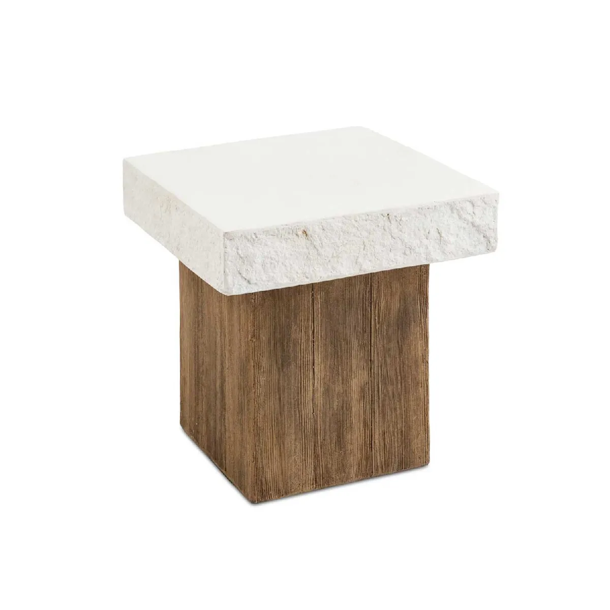 Meilleurs prix pour Table en ciment/bois 50 x 50 x 50 cm
