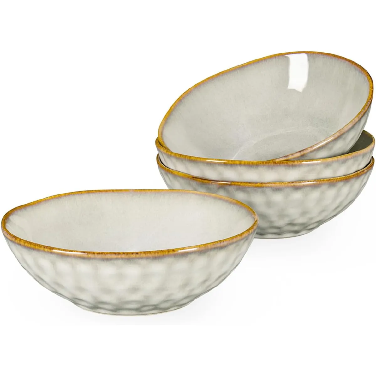 Vendos85 Assiettes Creuses Et Saladier En Céramique 800 Ml