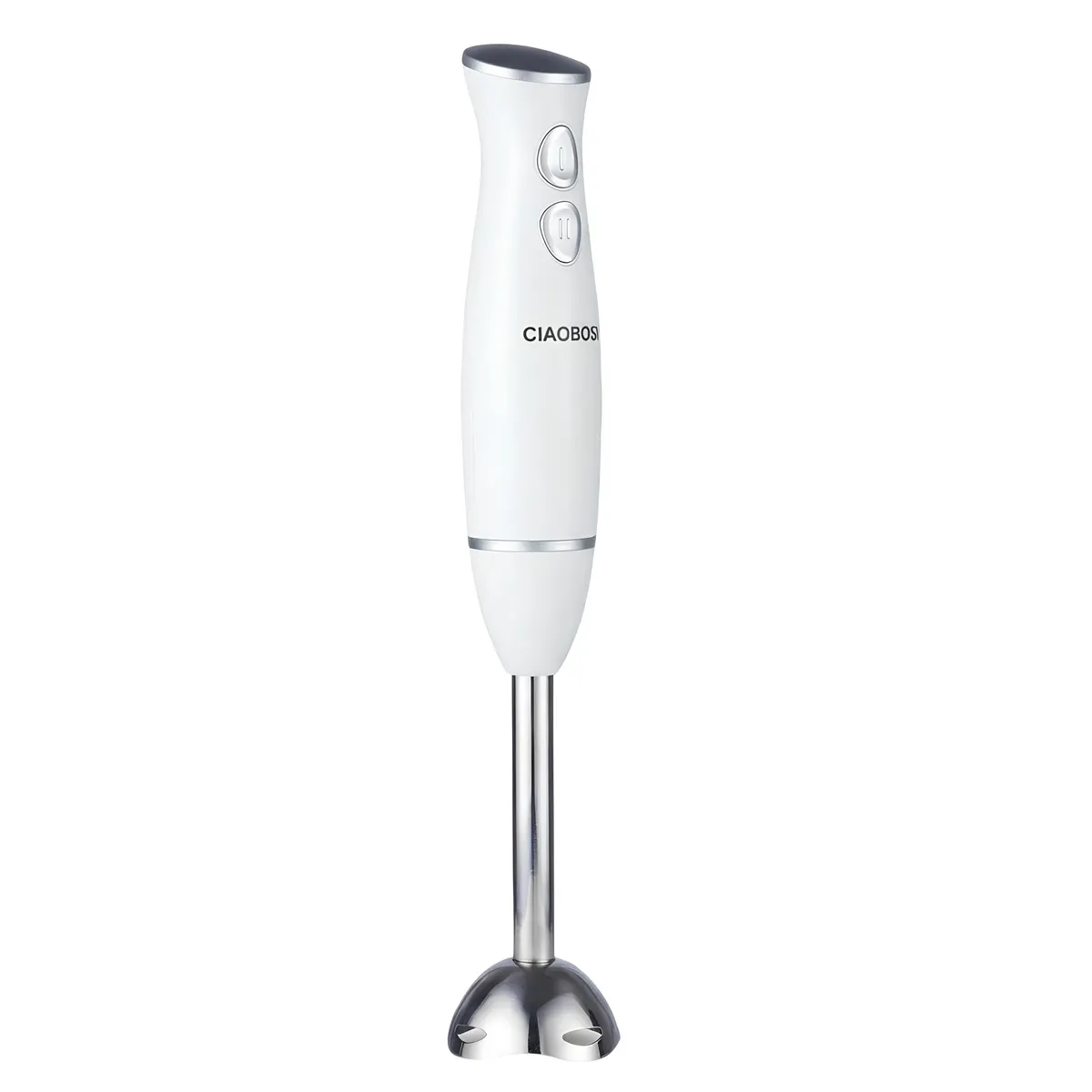 Avizar Mixeur Plongeant Multifonction 300W avec Pied en Acier Inoxydable Blanc