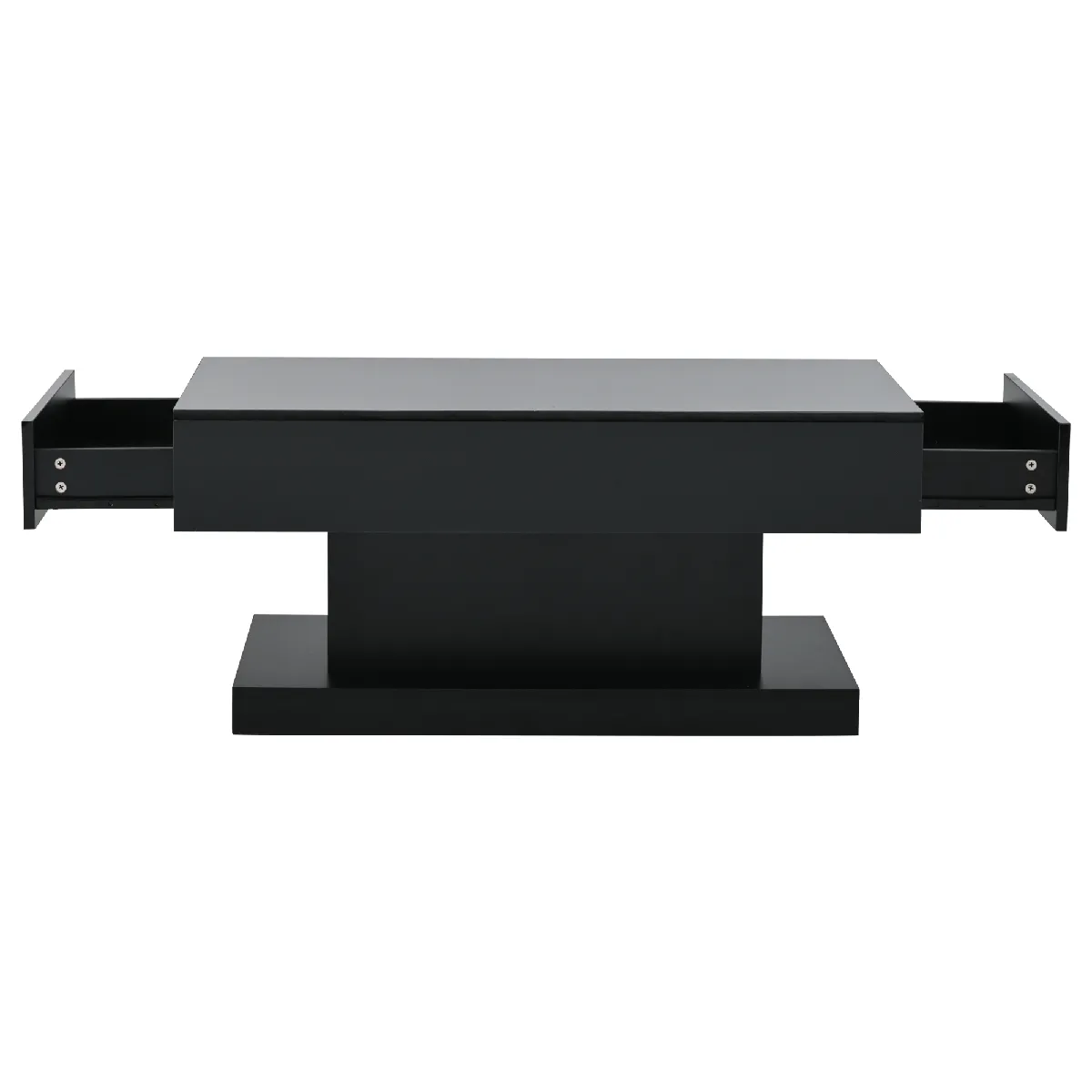 Comparer les prix de Table Basse en panneaux de particules avec LED 100x50x45 cm, Noir